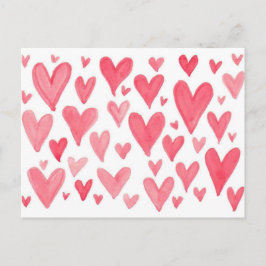 Waterverf van valentijnse - Briefkaart