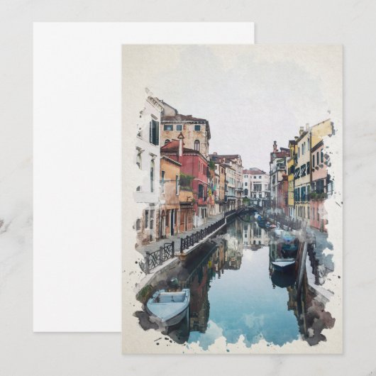 Waterverf van Venetië art. (Voorkant / Achterkant)