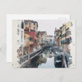 Waterverf van Venetië art. Briefkaart (Voorkant / Achterkant)