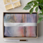 Waterverf van verlaten rawboat in the dawn tissuepapier (Geschenk)