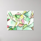 Waterverf van verspreide dromen en inkt op Canvas  (Voorkant)