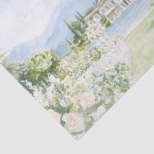 Waterverf van Villa Italy Lake Como Tissuepapier (Detail)