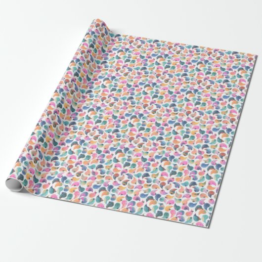 Waterverf van vissenhuid cadeaupapier (Uitgerold)