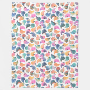 Waterverf van vissenhuid fleece deken