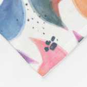 Waterverf van vissenhuid fleece deken (Hoek)