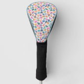 Waterverf van vissenhuid golfheadcover (Voorkant)