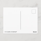 Waterverf van vliegende hondsvogel briefkaart (Achterkant)