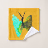Waterverf van vlinder  bad handdoek (Wasdoekje)