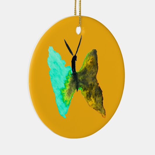 Waterverf van vlinder keramisch ornament (Rechts)