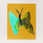 Waterverf van vlinder  legpuzzel (Verticaal)