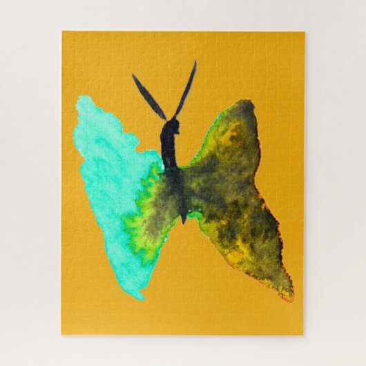 Waterverf van vlinder  legpuzzel (Verticaal)