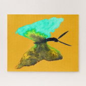 Waterverf van vlinder  legpuzzel (Horizontaal)