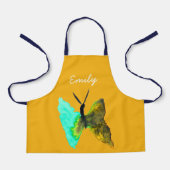 Waterverf van vlinder  schort (Voorkant)
