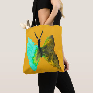 Waterverf van vlinder  tote bag