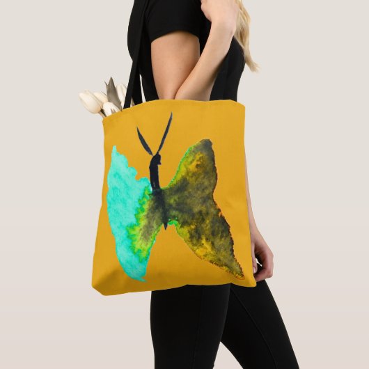Waterverf van vlinder  tote bag (Dichtbij)