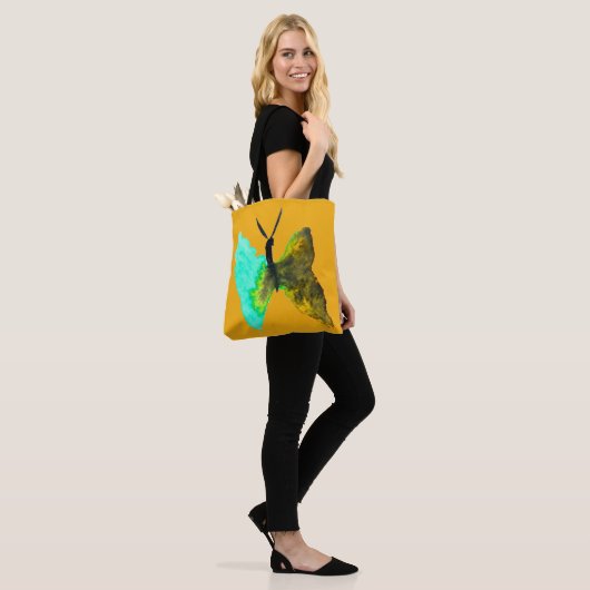 Waterverf van vlinder  tote bag (Op model)
