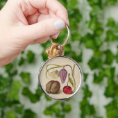 Waterverf van vlinderbloemkool en kersen sleutelhanger (Hand)