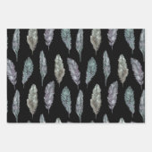 Waterverf van vochtige veren inpakpapier vel (Voorkant)