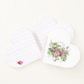 Waterverf van vogel en bloemen notitieboek (Binnen)