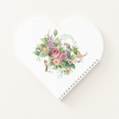 Waterverf van vogel en bloemen notitieboek (Achterkant)