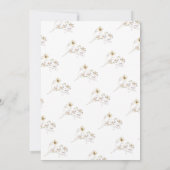 Waterverf van voorjaarsbloem Aangepaste Hallo Baby Kaart (Achterkant)