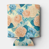 Waterverf van voorjaarstuin blikjeskoeler (Achterkant)