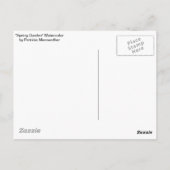 Waterverf van voorjaarstuin briefkaart (Achterkant)