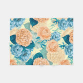 Waterverf van voorjaarstuin fleece deken (Voorkant (Horizontaal))