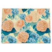 Waterverf van voorjaarstuin groot cadeauzakje (Voorkant)