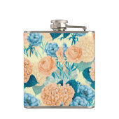 Waterverf van voorjaarstuin heupfles (Achterkant)