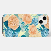 Waterverf van voorjaarstuin iPhone hoesje (Achterkant horizontaal)
