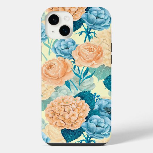 Waterverf van voorjaarstuin iPhone hoesje (Achterkant)