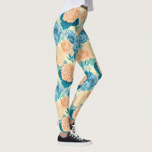 Waterverf van voorjaarstuin leggings (Rechts)