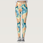 Waterverf van voorjaarstuin leggings (Voorkant)