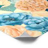 Waterverf van voorjaarstuin poster (Hoek)