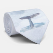 Waterverf van walvis stropdas (Opgerold)