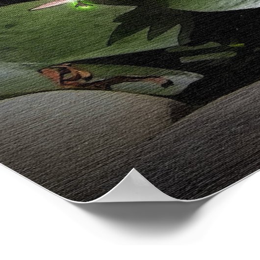 Waterverf van waterliezen en vuurvliegers met canv poster (Hoek)