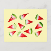 Waterverf van watermeloenen briefkaart (Voorkant)