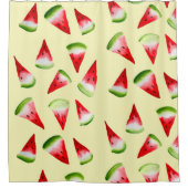 Waterverf van watermeloenen douchegordijn (Voorkant)