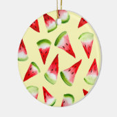 Waterverf van watermeloenen keramisch ornament (Links)