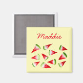 Waterverf van watermeloenen magneet (Voorkant / Achterkant)