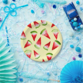 Waterverf van watermeloenen papieren bordje (Feest)