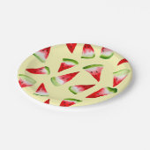 Waterverf van watermeloenen papieren bordje (Gekanteld)