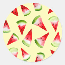 Waterverf van watermeloenen