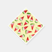 Waterverf van watermeloenen servet (Hoek)