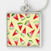 Waterverf van watermeloenen sleutelhanger (Voorkant)