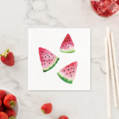 Waterverf van watermeloenslakken servet (Insitu)