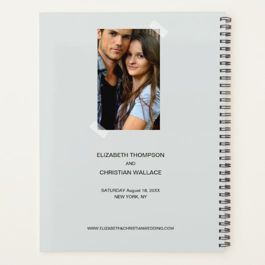 Waterverf van weddenschap met bloem lijst planner (Achterkant)