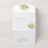 Waterverf van weddenschapskisters RSVP All In One Uitnodiging (Buitenkant)