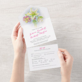 Waterverf van weddenschapskisters RSVP All In One Uitnodiging